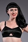 Stockings and Romance Whirlpool Black Bullet Bra