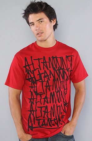 Altamont The Repeated Tee in Cardinal,T-shirts for Men