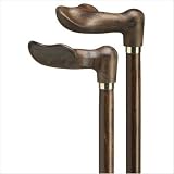 Unisex Wood Tone Palm Grip Handle Left Cane Unisex Wood Tone Palm Grip Handle Left Cane