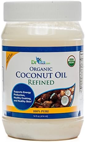 DrVita Certified Organic Refined Coconut Oil - 14 fl. oz