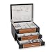 Tepa Veneer w/Ebony Inlay 2 Drawer Jewelry Box