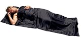 100 % Seidenschlafsack schwarz Seideninlett nur 105g ! NORTHLAND