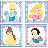 Princess Original 4-Piece Self-Stick Wall Art