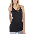 Juniors' Xhilaration&reg; Racerback Tank - Ebony
