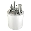 Five Finger Fillet White Kitchen Knife Holder Designed By Raffaele Iannello