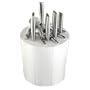 Five Finger Fillet White Kitchen Knife Holder Designed By Raffaele Iannello