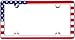 Cruiser Accessories 23003 USA Flag License Plate Frame, Chrome