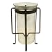 Iron and Glass Hurricane Candle Holder