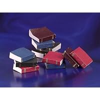 Dollhouse Miniature Set of 12 Blank Pages Colorful Books
