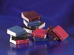 Dollhouse Miniature Set of 12 Blank Pages Colorful Books