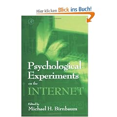 Psychological Experiments on the Internet