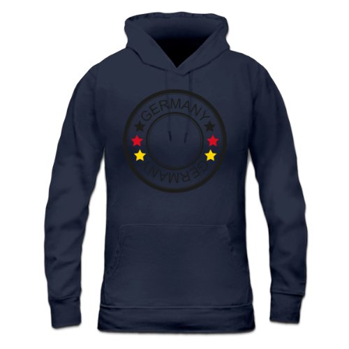 EM Logo Deutschland Trikot Fan Frauen Kapuzenpullover by Shirtcity