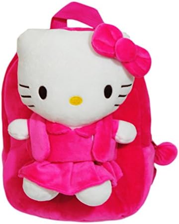 Coolchange Cartoon Custom Kindergarten Cat Plush Dolls Schoolbag Backpack 9.8" (Hello Kitty)