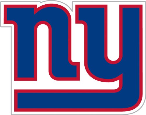 New York Giants 12-inch Die Cut Window Film