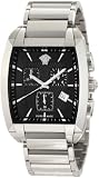 Versace Men’s WLC99D008 S099 Character Tonneau Black Dial with Stainless Steel Bracelet Chronograph Watch