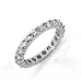14k White Gold Round Diamond Ladies Eternity Anniversary Stackable Ring Wedding Band (2.50 cttw)