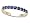 0.60 cttw Karina B(tm) Genuine Sapphire Band Size 4 LIFETIME WARRANTY