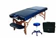 Ironman Mojave Massage Table with Carry Bag and Massage Stool (Blue)