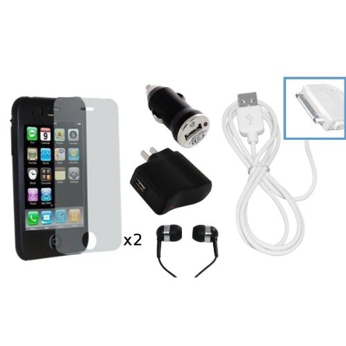7 Piece Accessory Kit for iPhone 3G 3GS w/ Black 