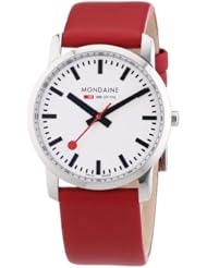 Mondaine Womens A672.30351.11SBC Simply Elegant Leather Band Watch