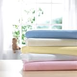 Izziwotnot Jersey Fitted Sheet, Lemon, Crib, 2 Pack