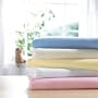 Izziwotnot Jersey Fitted Sheet, White, Cot Bed, 2 Pack
