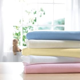 Jersey 2 Pack Moses Basket Fitted Sheet in White