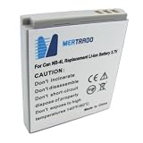 Mertrado - Batterie haute qualité pour CANON NB-4L / NB4L pour Canon Ixus 30 / 40 / 50 / 55 / 60 / 65 / 70 / 75 / 80 IS / 130 (1200 mAh)