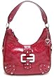 Guess Saddle Large Hobo in Berry (GUESS HANDBAGS, PURSES, BAGS)