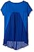 Beautees Girls' Short Sleeve Scarf Top
