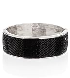 G by GUESS Glitter Bangle, BLACK