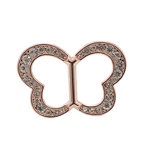 S&E Women's Vintage Butterfly Rhinestone Scarves Clip Fashionable Handkerchief Counter Rack
