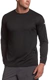 Asics Men'S Circuit-7 Warm Up Long Sleeve Running Shirt , Black , Medium