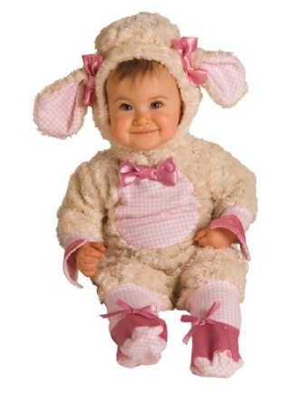 Mary Had a Little Lamb, It's Fleece as White as Snow! And Your Baby Girl Will Be Super Cute in this