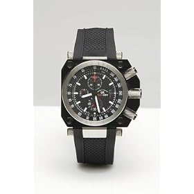 AirCop Quartz Black Chronograph Watch