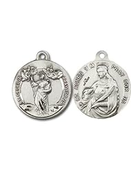 Highest Quality Vintage Die .925 Solid Sterling Silver St. Saint Cecilia and St. Saint Agnes Rare Unique Vatican Commissioned 100 Year Old Design Relic Catholic Icon Religious Jewelry Protection Protector Charm New NWT