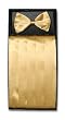 SILK Cumberbund & BowTie GOLD YELLOW Men's Cummerbund & Bow Tie Set