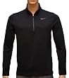 Nike Men's Half Zip Running Shirt Pullover-Black
