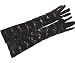Chuzhao Wu Black Lace Long Gloves Wedding Bridal Party Gloves Sunproof Costume For Women Or Girl