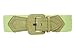 Women's High Waist Fashion Stretch Belt with Tab Detailing