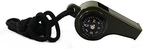 3 in 1 Survival Whistle with Compass Thermometer
