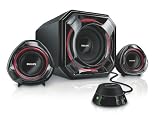 Philips SPA5300/05 Multimedia Speaker 2.1 - Black and Red
