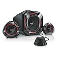 Philips SPA5300/05 Multimedia Speaker 2.1 - Black and Red