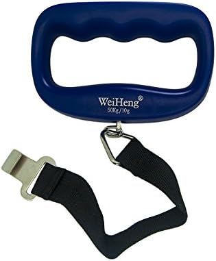 Woodsam (TM) Digital Electronic Travel Luggage LCD Scale 110lbs/50kg with Strap (Blue)