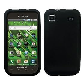 Black Silicone Case / Skin / Cover for Samsung Vibrant SGH-T959