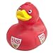 VfB Stuttgart Badeente, offizielles VfB Stuttgart Lizenzprodukt.  Material: Naturkautschuk, Farbe: 
rot mit Emblem, nicht geeignet f�r Kinder unter 3 Jahren! Gr��e: ca. 8cm