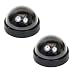 VideoSecu 2 Dummy Faked Imitation Security Camera with Flashing Light LED Cost-effective Security CCTV Simulated Dome Camera 1RM