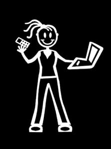 Official My Stick Figure Family Car Window Vinyl Sticker ...