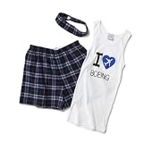 I Love Boeing Boxer/Tank Set - Women