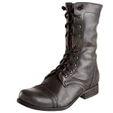 STEVEN by Steve Madden Women's Axee Lace-Up Boot,Black,10 M US